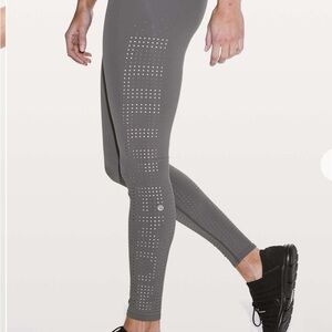 Lululemon Ride and Reflect Grey Leggings